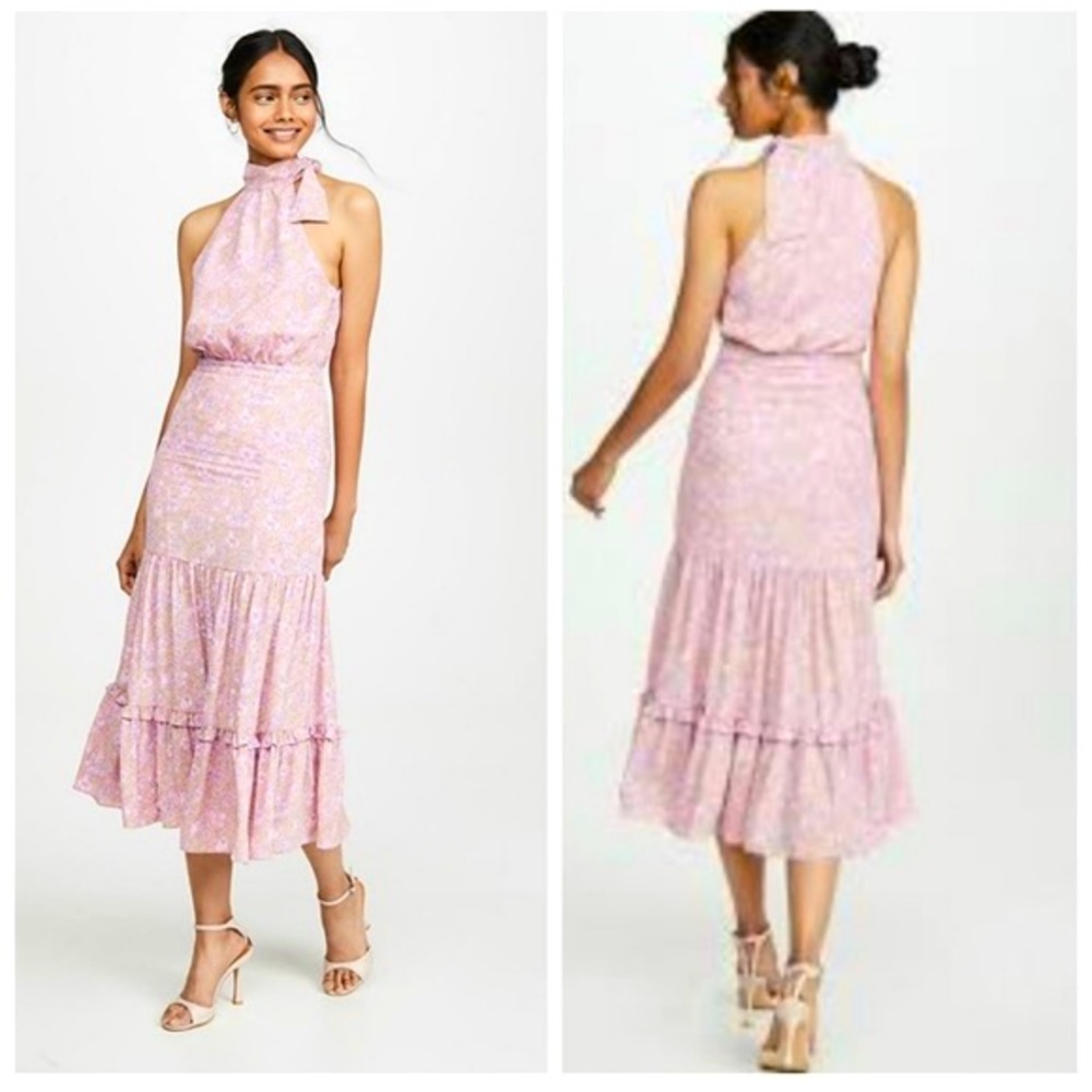 NWT Likely Pink Floral Halter Dress
